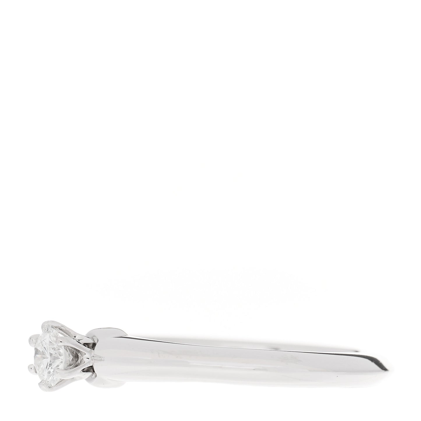 Platinum Diamond .17ct Solitaire Engagement Ring 48 4.5