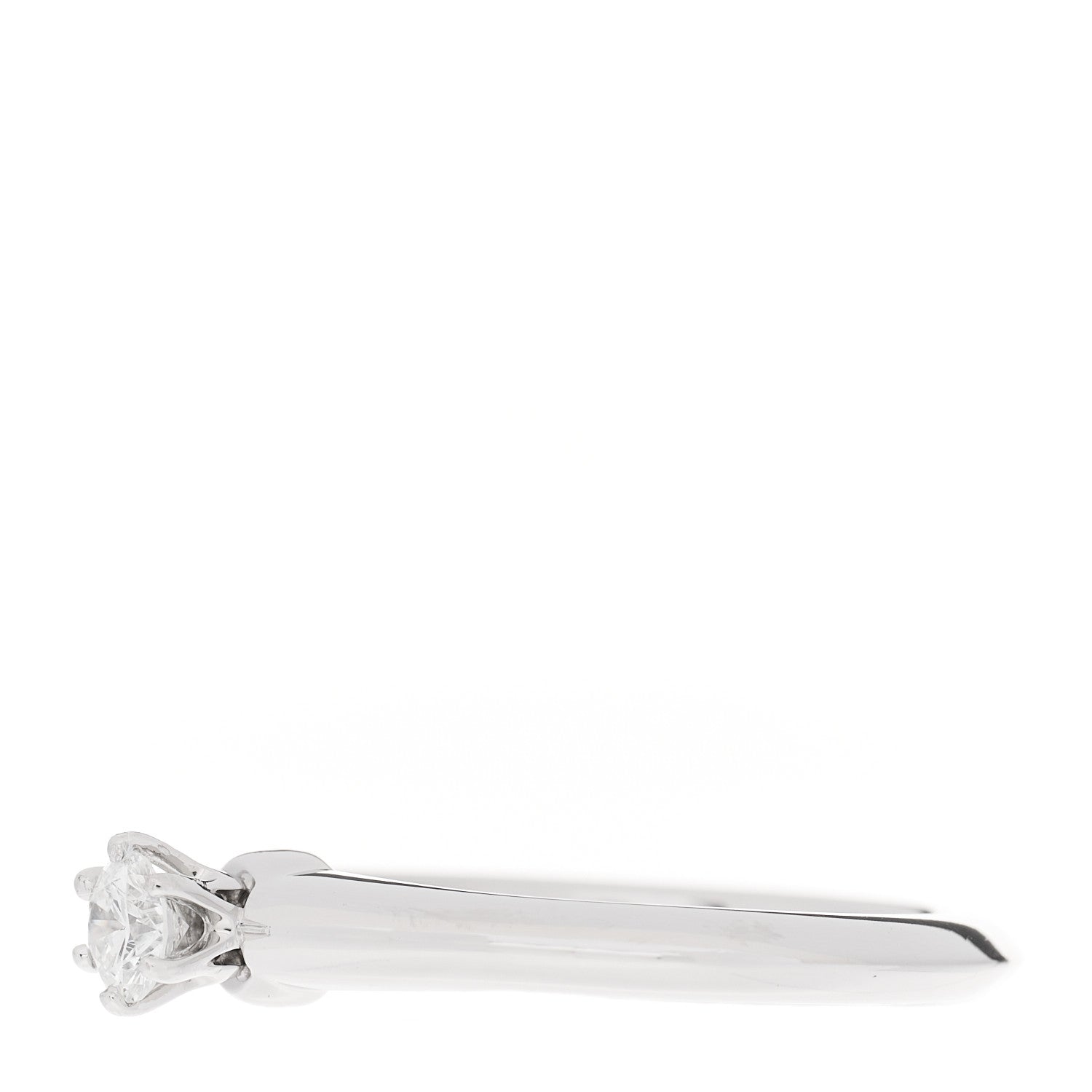 Tiffany Platinum Diamond .17ct Solitaire Engagement Ring 48 4.5 3 of 6