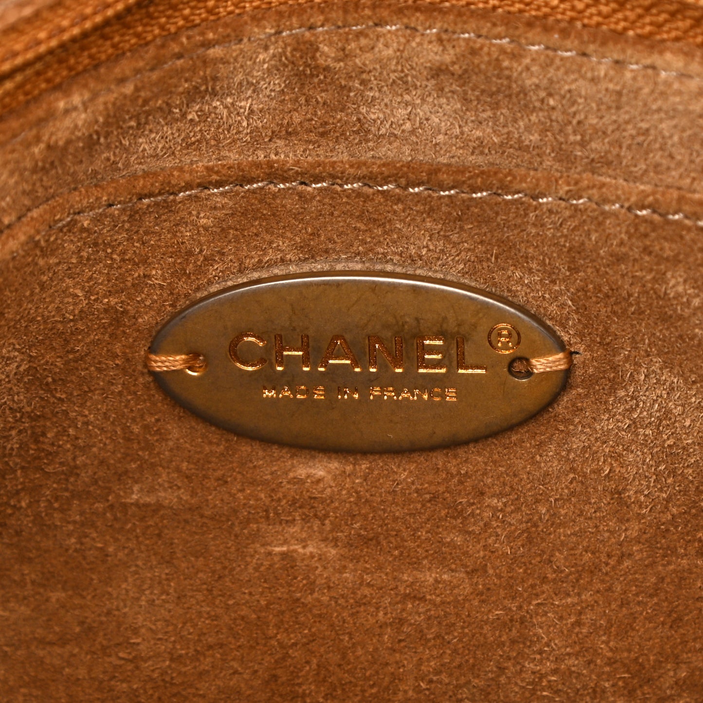 Grained Calfskin Mini Square Classic Pure Flap Brown