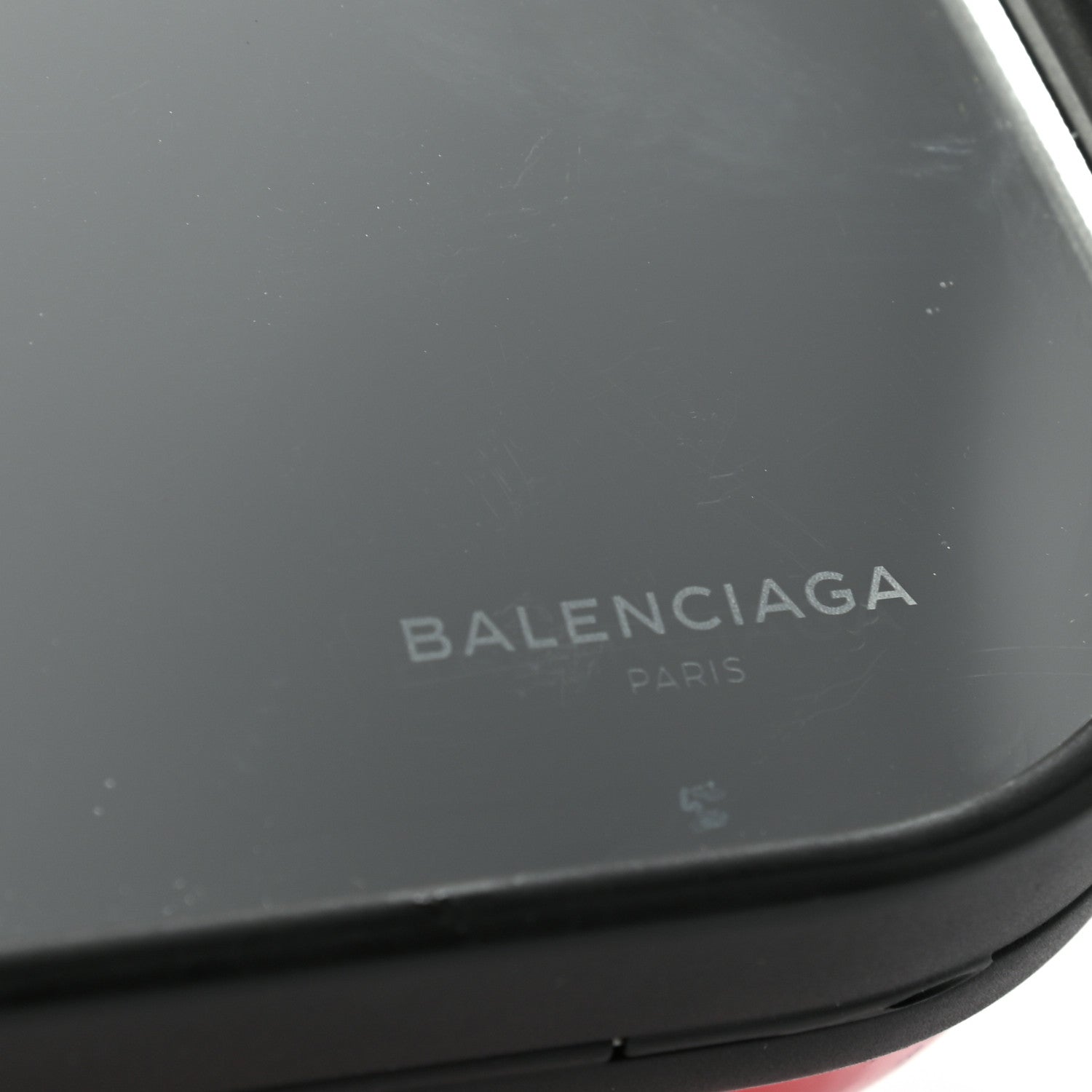 Balenciaga Metal Rear-View Mirror Case Red Hardware 6 of 9