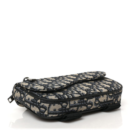 Christian Dior Oblique Arm Pouch Blue 4 of 8