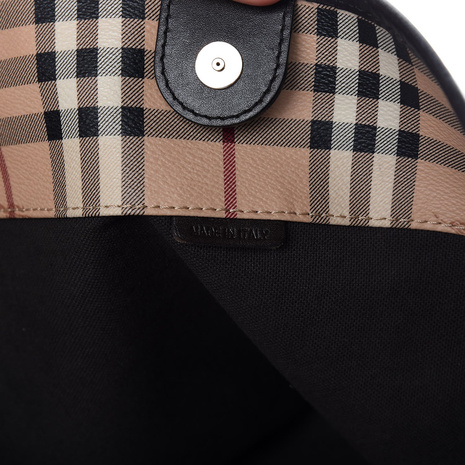 Burberry Haymarket Check Large Canterbury Tote Chocolate 9 of 10