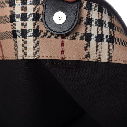 Burberry Haymarket Check Large Canterbury Tote Chocolate 9 of 10