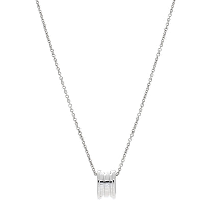Bulgari 18K White Gold B.Zero1 Pendant Necklace 1 of 4