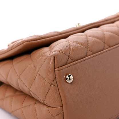 Chanel Caviar Quilted Small Coco Handle Flap Brown 8 of 12
