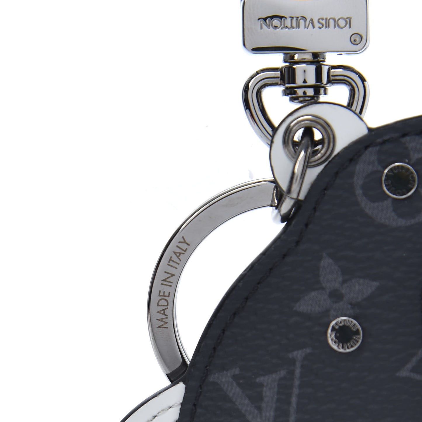 Calfskin Monogram Eclipse Rat Bag Charm Key Holder