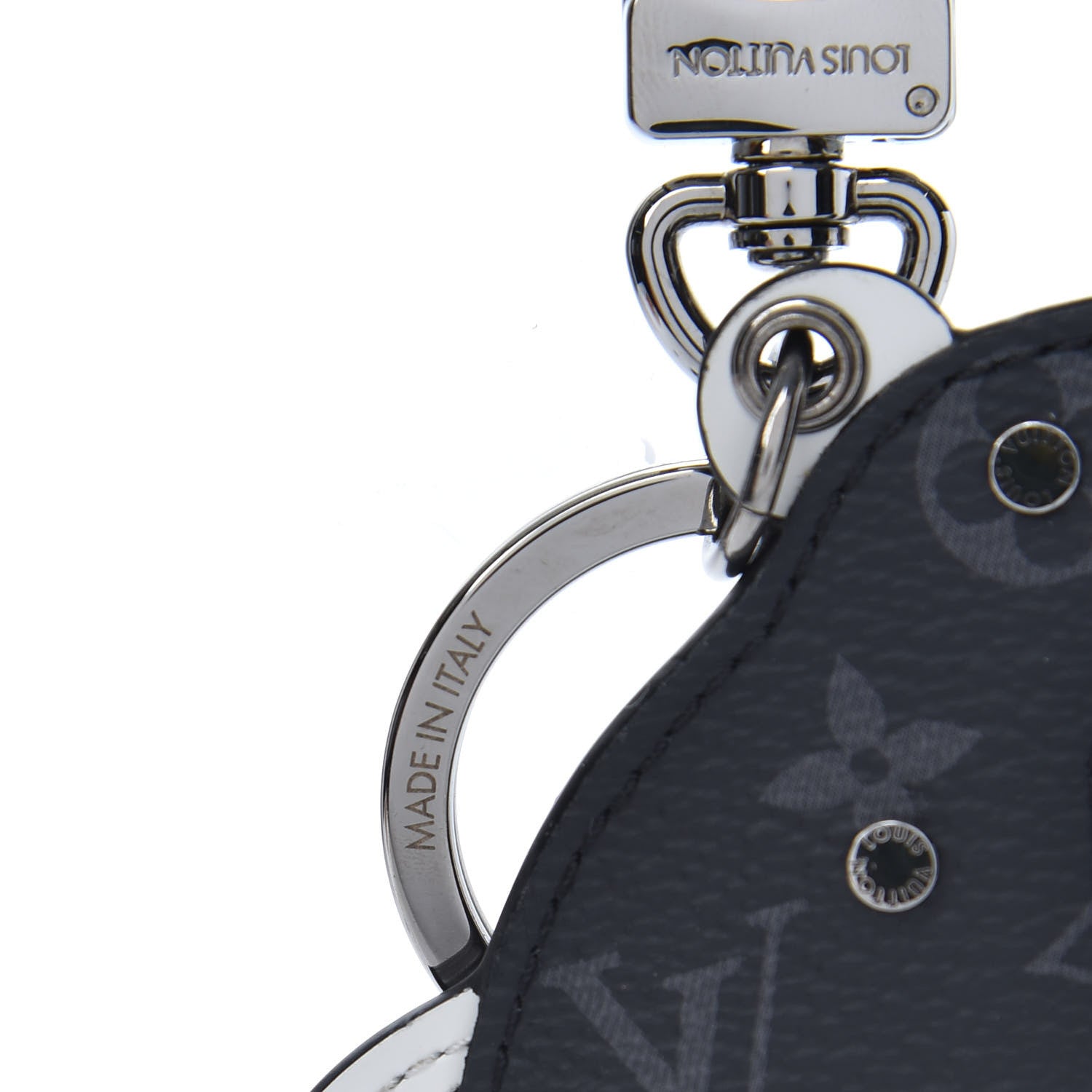 Louis Vuitton Calfskin Monogram Eclipse Rat Bag Charm Key Holder 5 of 6