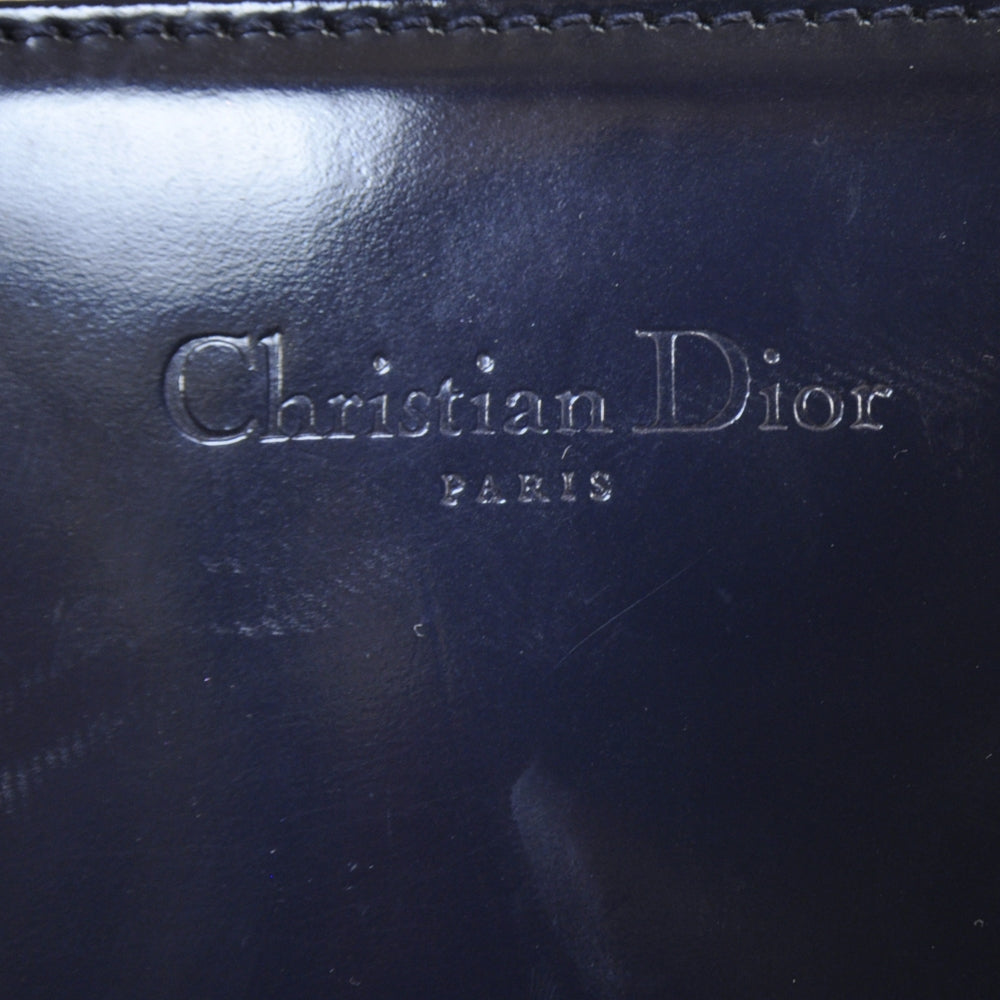 Christian Dior Patent Medium Lady Dior Navy Blue 10 of 12