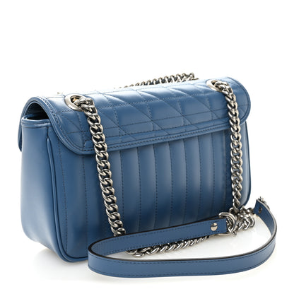 Gucci Calfskin Matelasse Aria Small GG Marmont Shoulder Bag  Clear Blue 3 of 10
