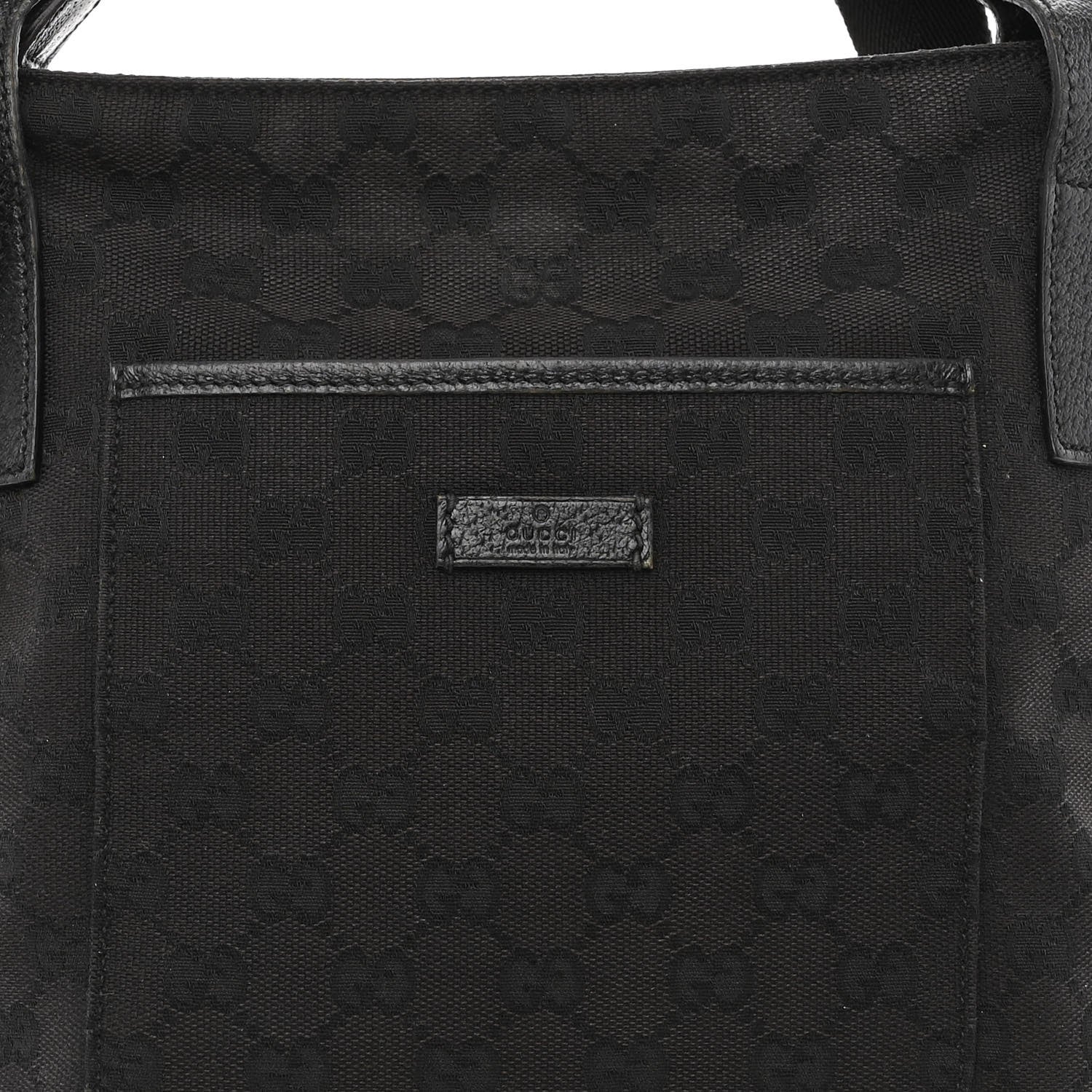 Gucci Monogram Flat Messenger Bag Black 9 of 12
