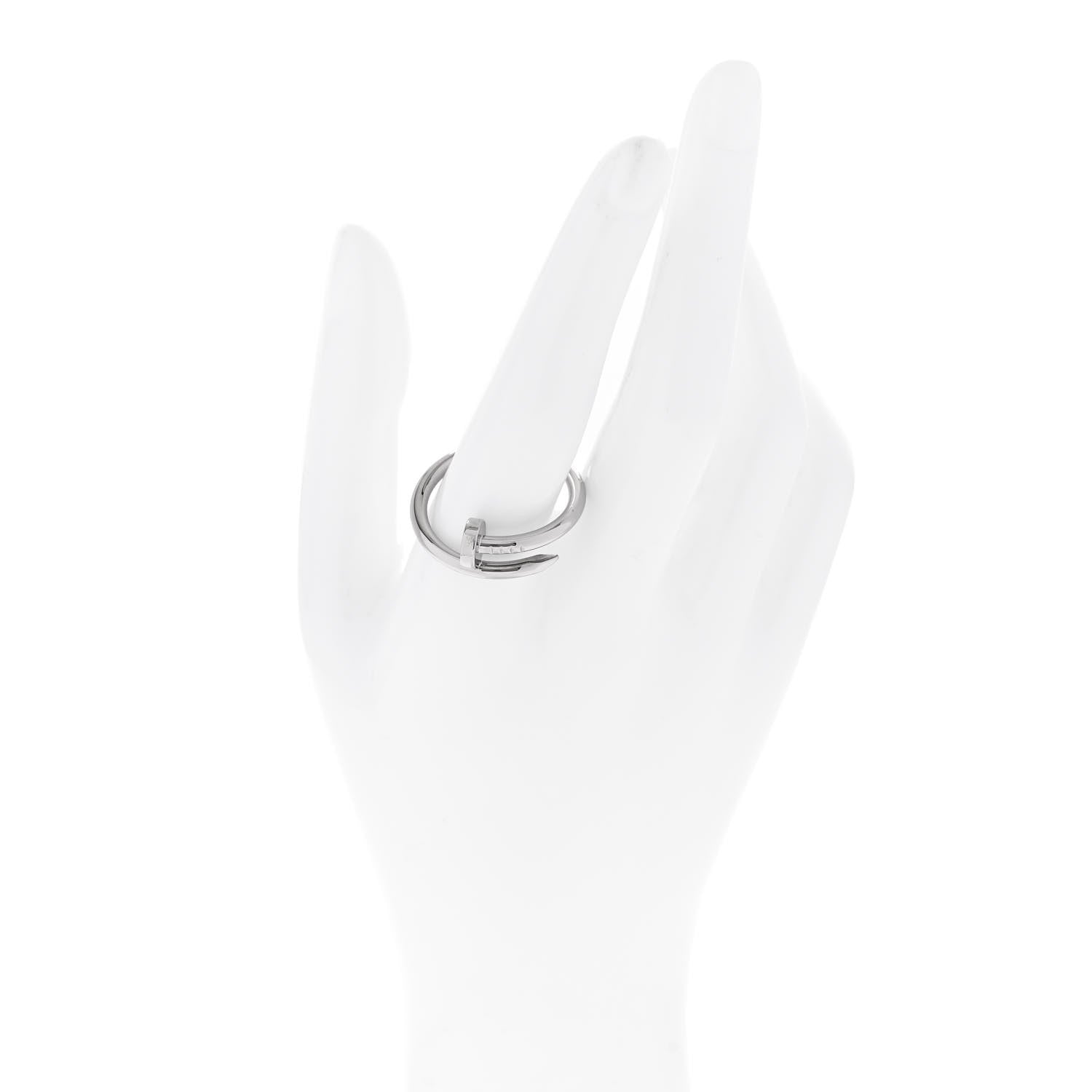 Cartier 18K White Gold Juste Un Clou Ring 63 10.5 2 of 6