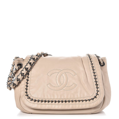 Chanel Smooth Calfskin Luxe Ligne Flap Light Beige 1 of 11