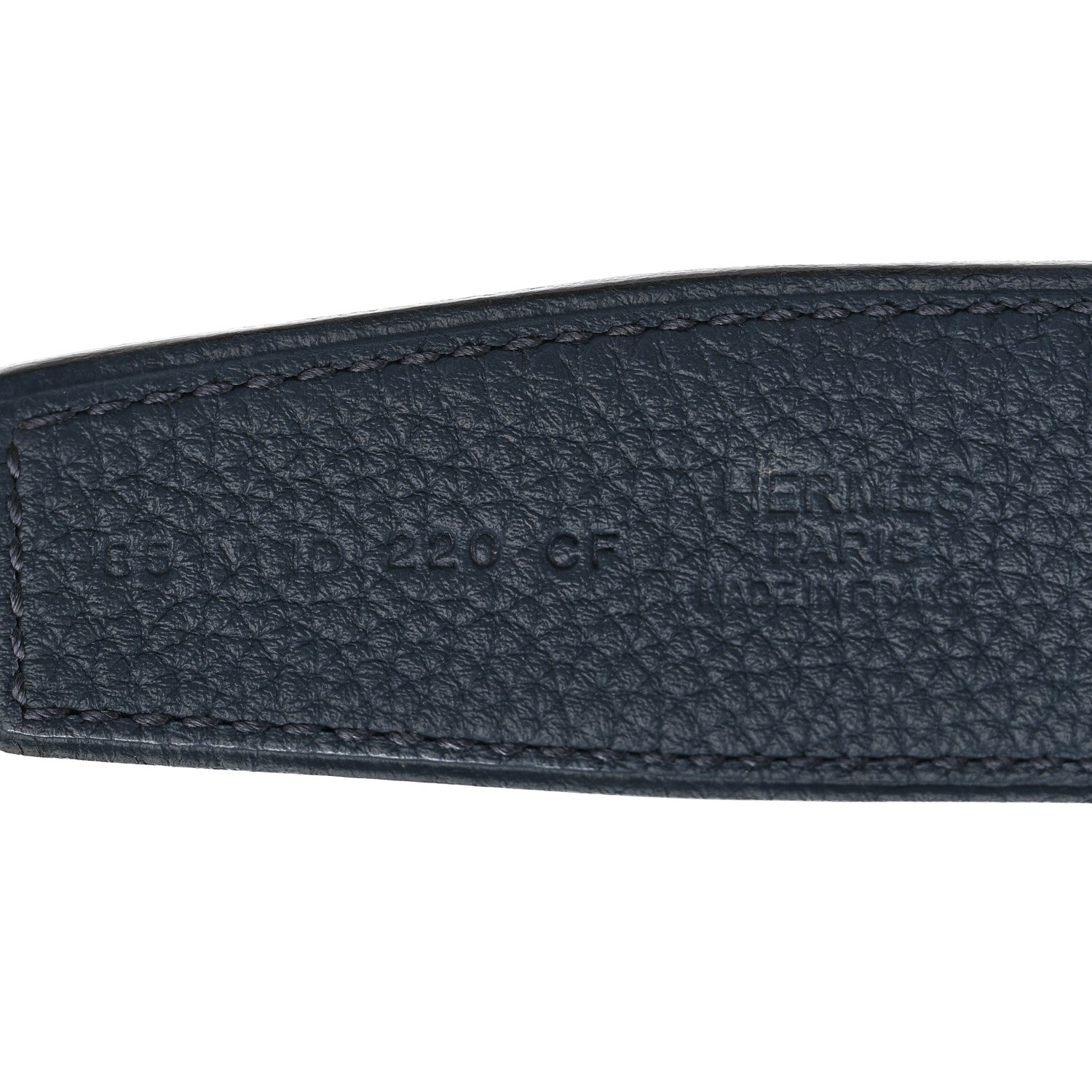 Hermes Box Togo 32mm Au Carre H Belt 85 34 Black Bleu de Prusse 5 of 8
