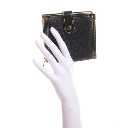 Louis Vuitton Suhali Compact Zipped Wallet Black 2 of 7