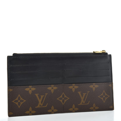 Louis Vuitton Monogram Slim Purse Black 2 of 6