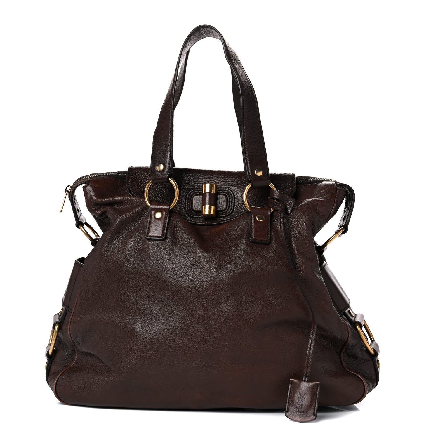 Saint Laurent Calfskin Muse Messenger Bag Brown 1 of 27