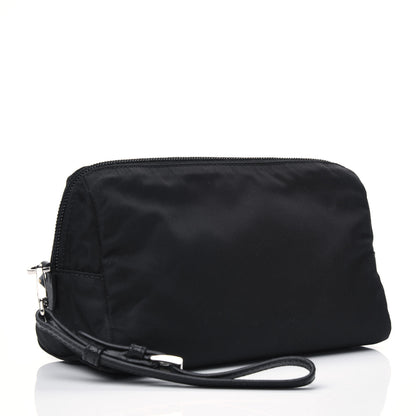 Prada Tessuto Nylon Saffiano Wristlet Black 3 of 13