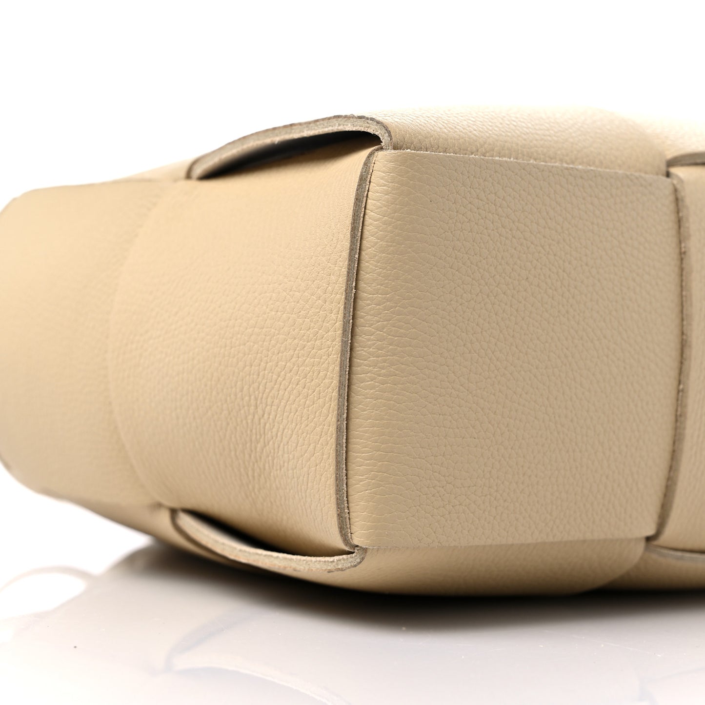 Gained Calfskin Maxi Intreccio Mini Arco Tote Porridge