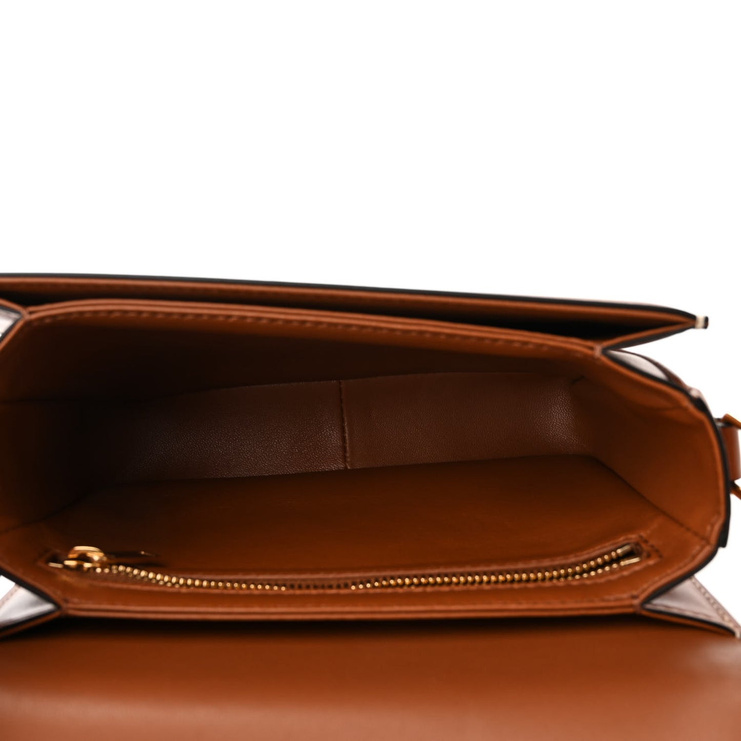 Calfskin Triomphe Canvas Teen Triomphe Bag Tan
