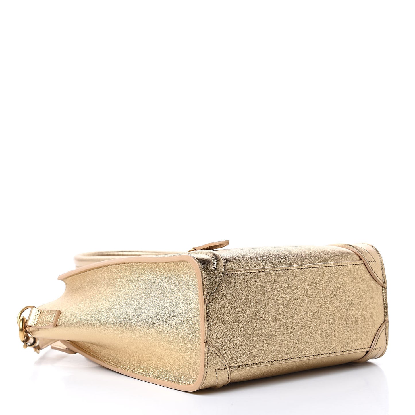 Laminated Lambskin Nano Luggage Gold