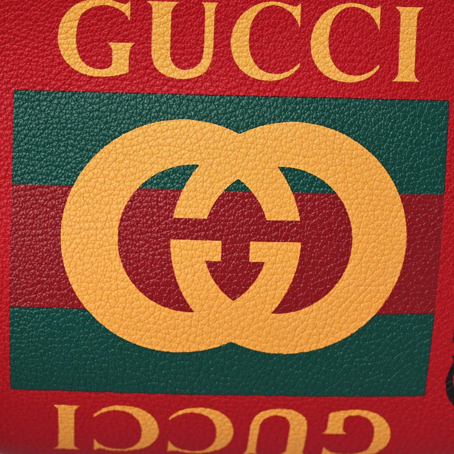 Gucci Grained Calfskin Logo Belt Bag Hibiscus Red 11 of 11