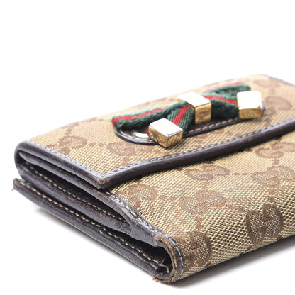 Gucci Monogram Princy Compact French Flap Wallet Brown 9 of 10