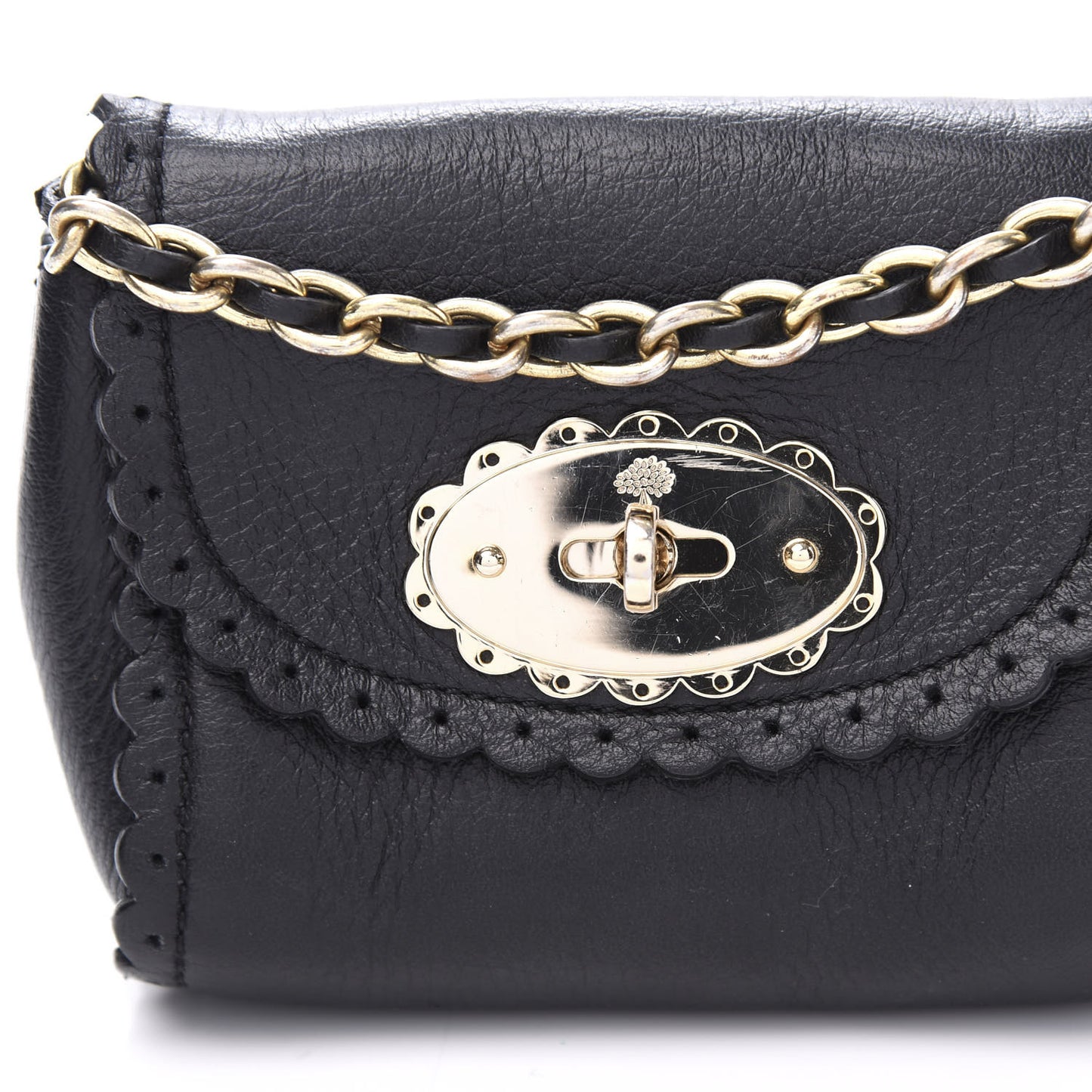 Soft Matte Calfskin Mini Cookie Flap Black