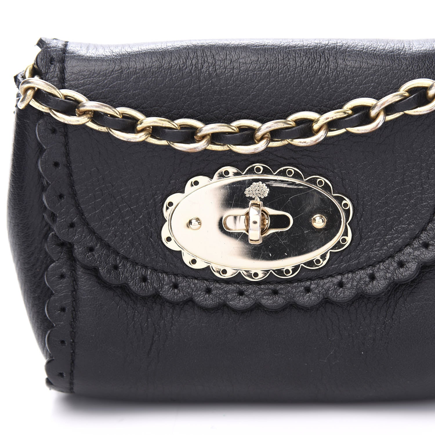 Mulberry Soft Matte Calfskin Mini Cookie Flap Black 9 of 9