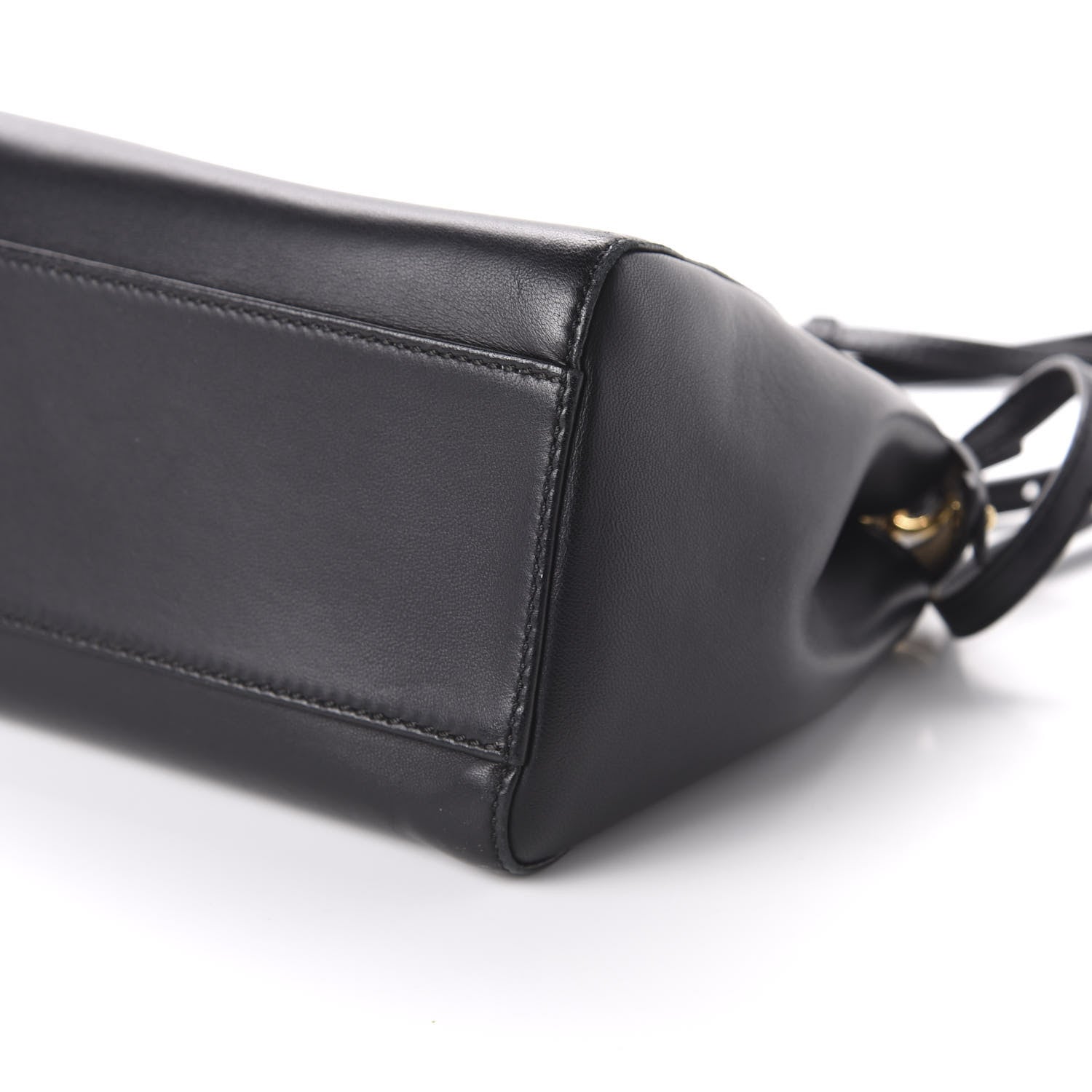 Fendi Nappa Mini Peekaboo Iconic Satchel Black 7 of 7