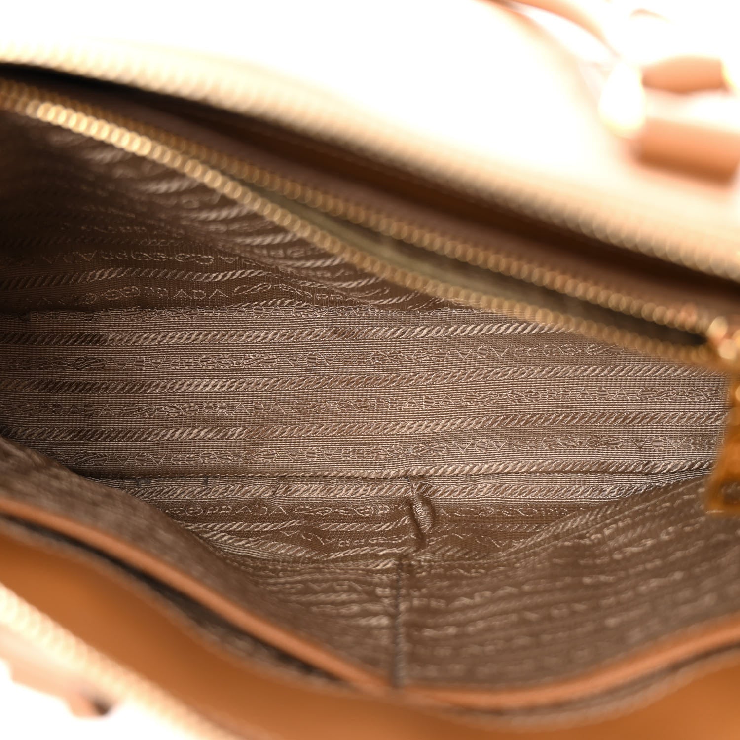 Prada Saffiano Lux Medium Promenade Tote Caramel 6 of 17