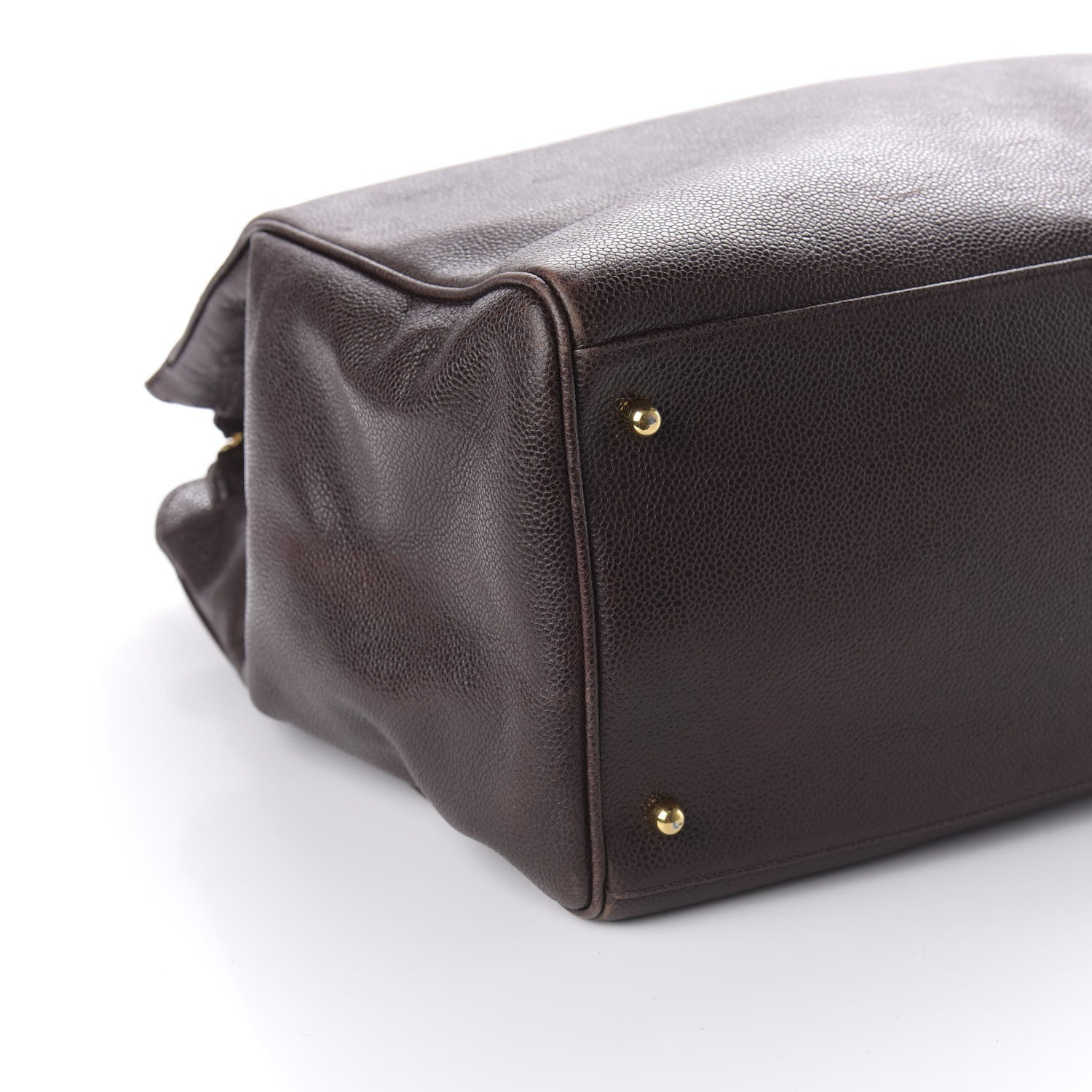 Chanel Caviar XL Weekender Bag Brown 5 of 9