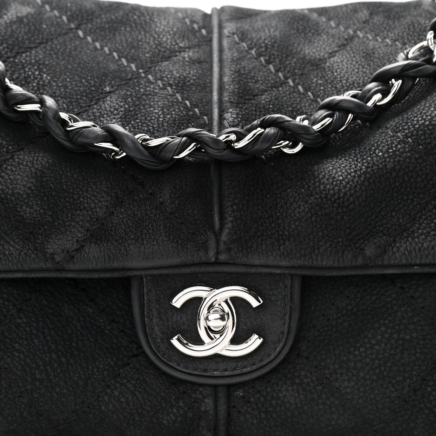 Suede Ultimate Stitch Flap Black