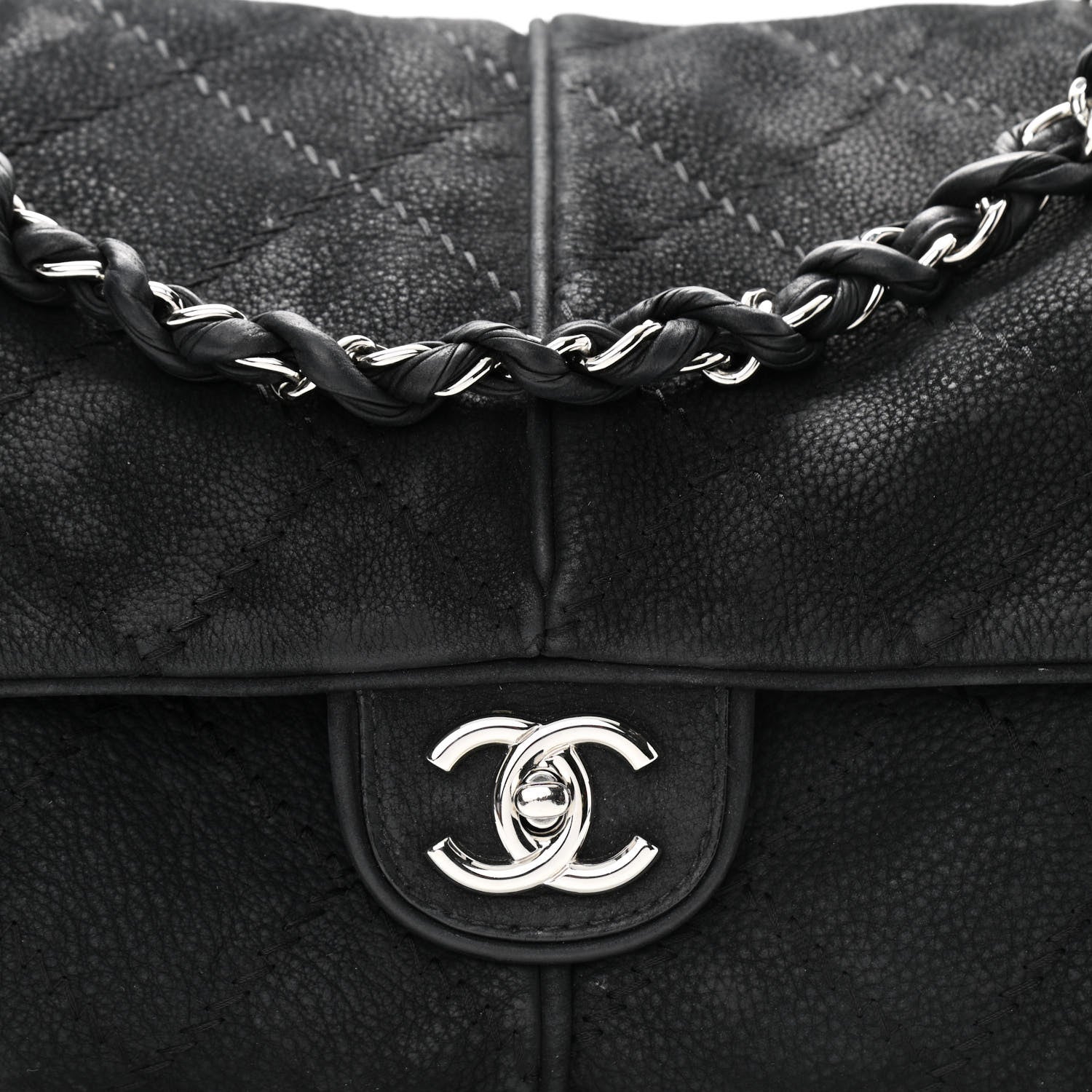 Chanel Suede Ultimate Stitch Flap Black 8 of 11