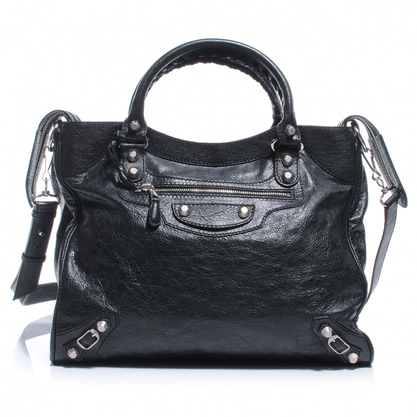 Agneau Giant 12 Silver Hardware Velo Black