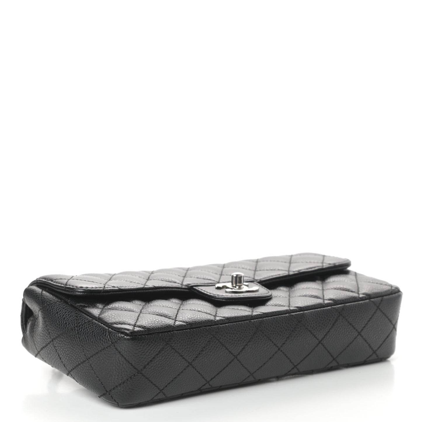Caviar Quilted East West Flap Black