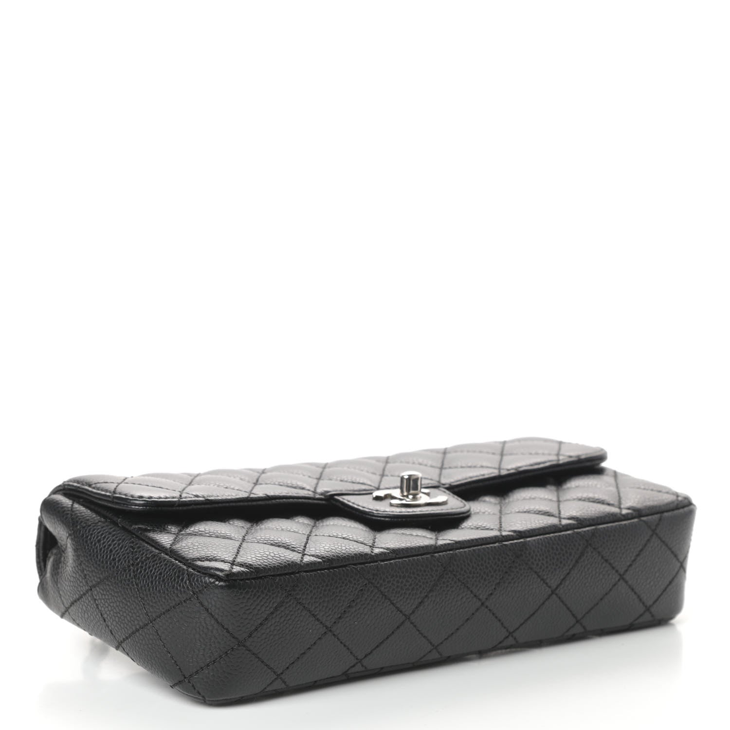 Chanel Caviar Quilted East West Flap Black 4 of 10