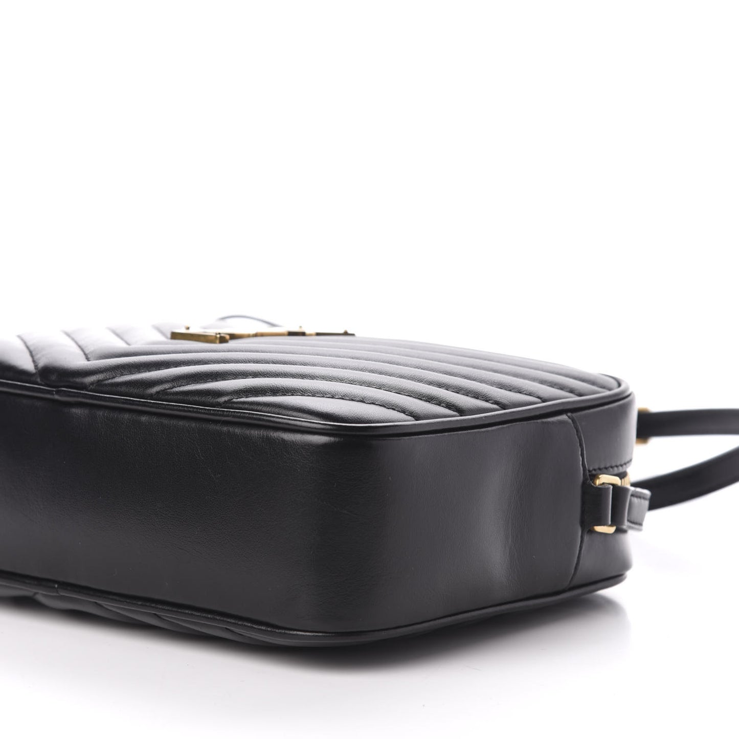 Calfskin Matelasse Monogram Lou Camera Bag Black