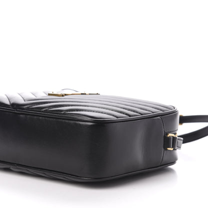 Saint Laurent Calfskin Matelasse Monogram Lou Camera Bag Black 9 of 10