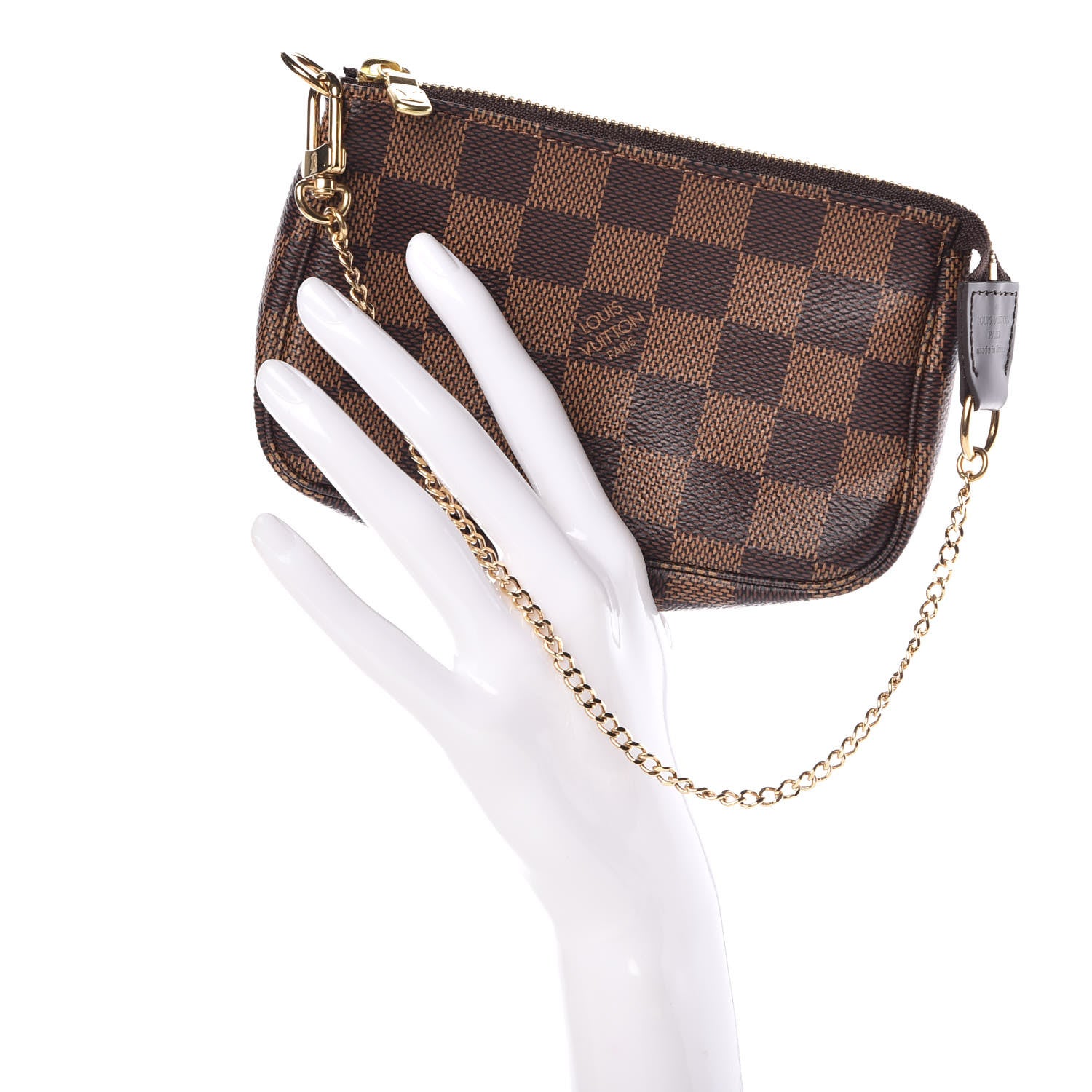 Louis Vuitton Damier Ebene Mini Pochette Accessories 2 of 10