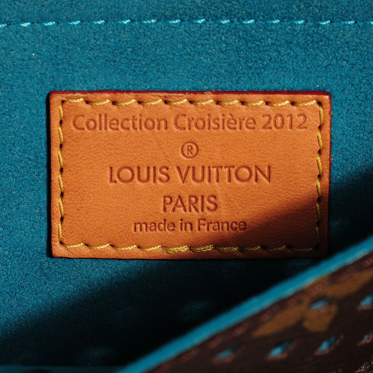 Louis Vuitton Monogram SC Flore Saumur Teal 6 of 7
