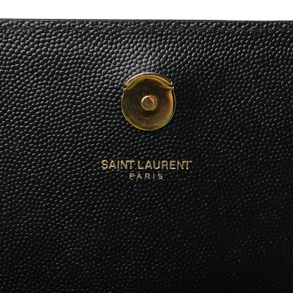 Saint Laurent Grain De Poudre Medium Classic Monogram Kate Satchel Black 6 of 10