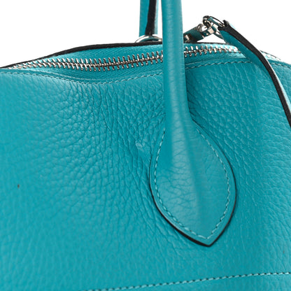Hermes Taurillon Clemence Bolide 35 Turquoise 10 of 11