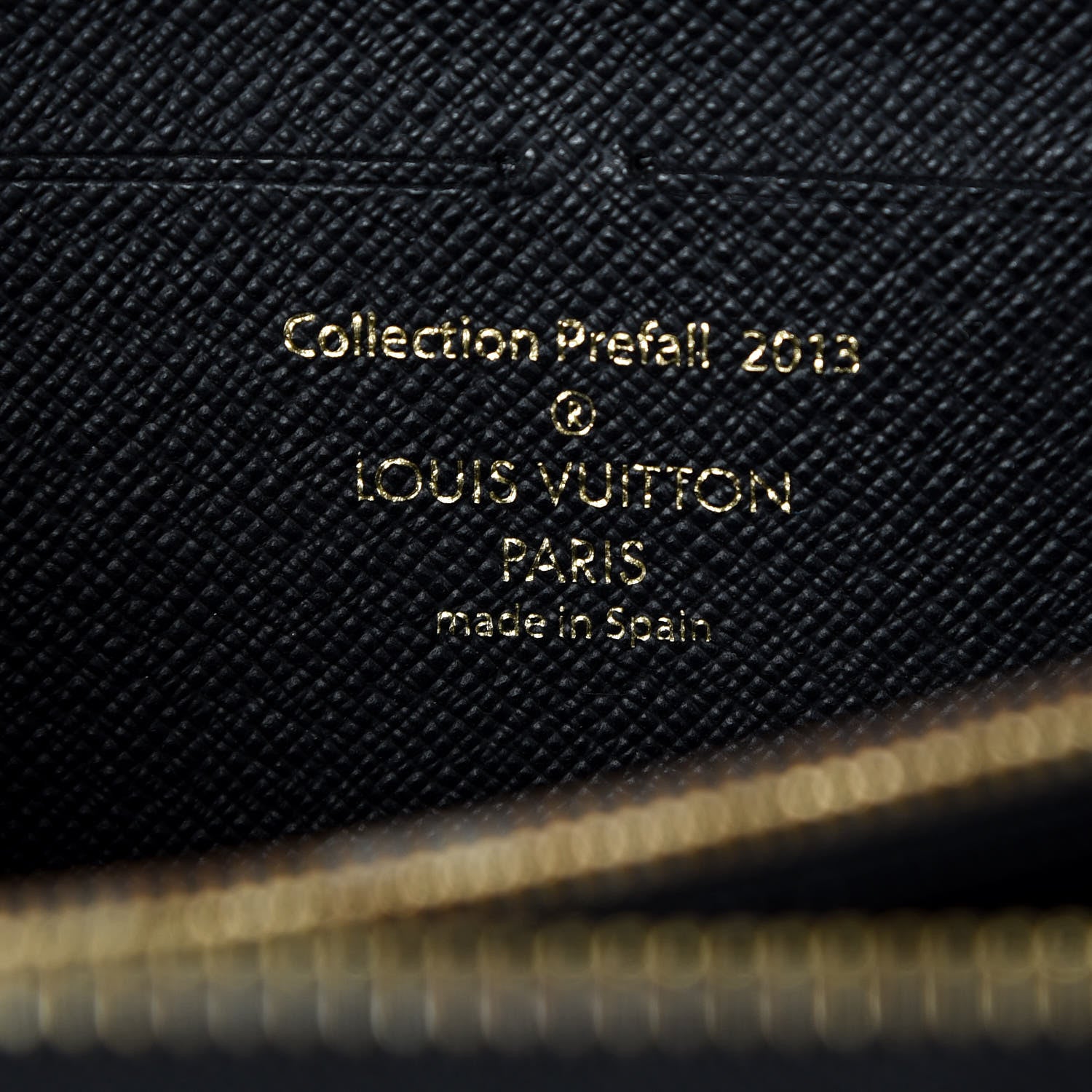 Louis Vuitton Damier Paillettes Zippy Wallet Black 6 of 7