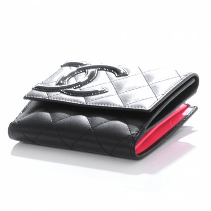 Chanel Calfskin Quilted Cambon Compact Wallet Black 4 of 8