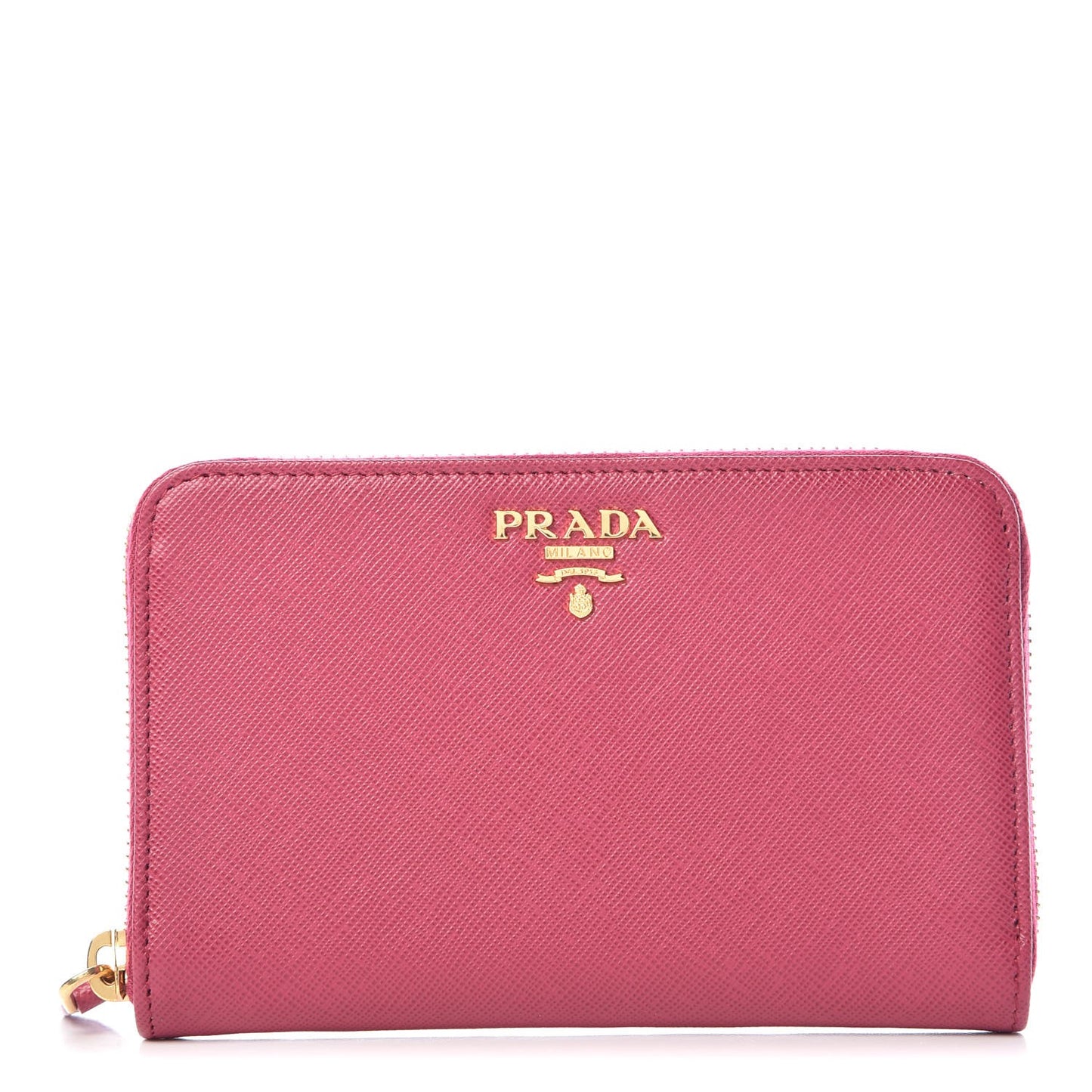 Saffiano Metal Zip Around Wallet Ibisco