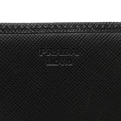 Prada Saffiano Bow Continental Wallet Black 6 of 11