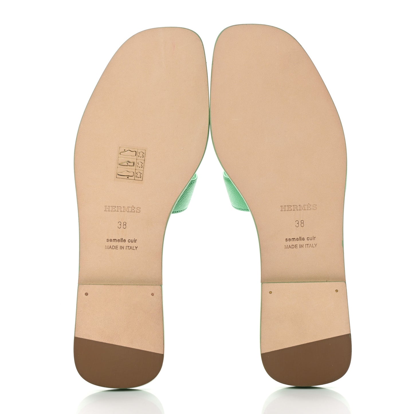 Epsom Oran Sandals 38 Vert Pomme