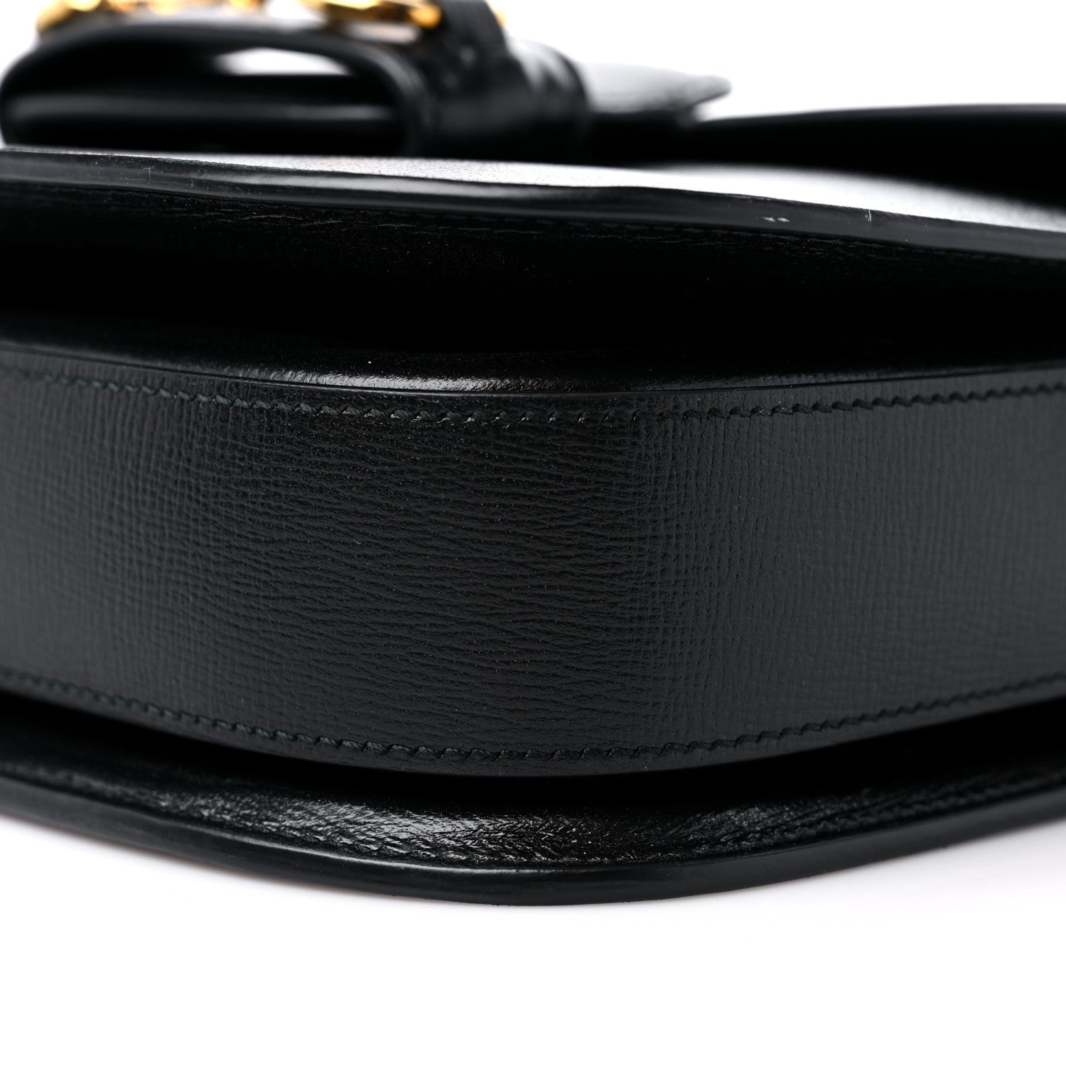 Gucci Azalea Calfskin Horsebit 1955 Shoulder Bag Black 9 of 10