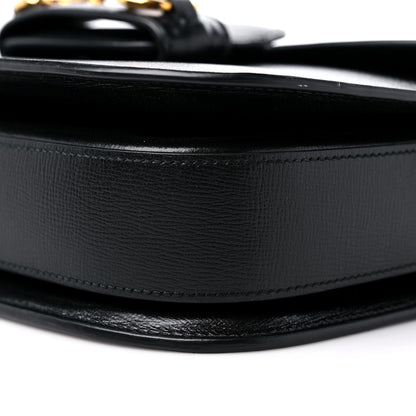 Gucci Azalea Calfskin Horsebit 1955 Shoulder Bag Black 9 of 10