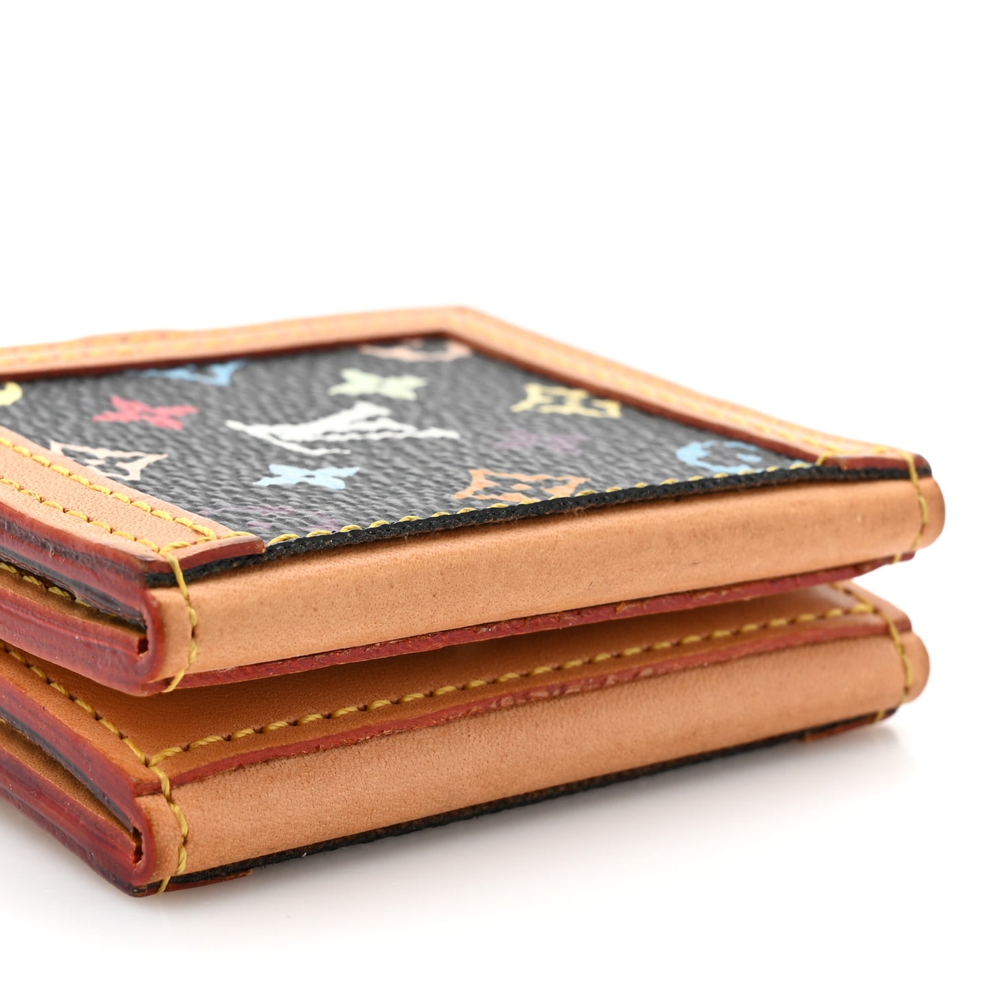 Monogram Multicolor 4 Photo Frame Wallet Black